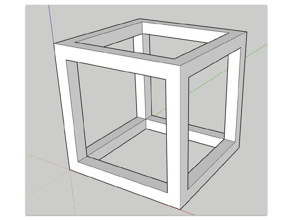 SketchUpで作った3Dモデルの例