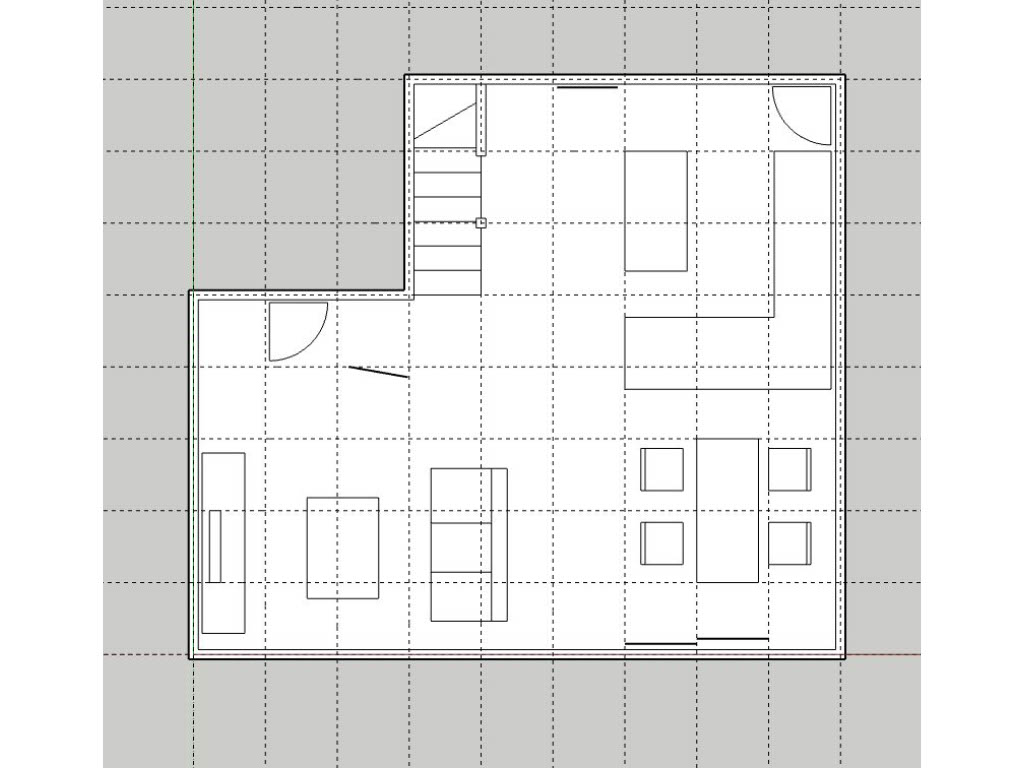 間取り図の下書き